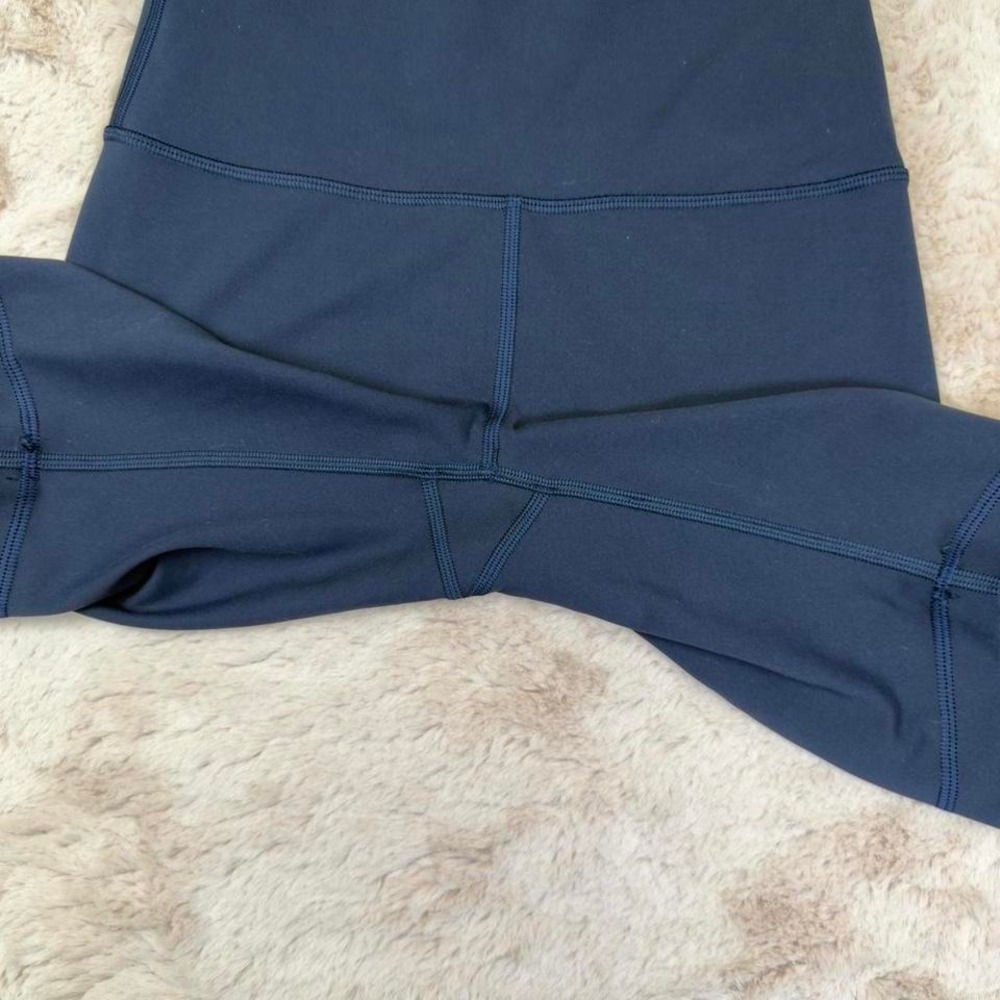 Lululemon high waisted biker shorts in navy - Picture 3 of 8